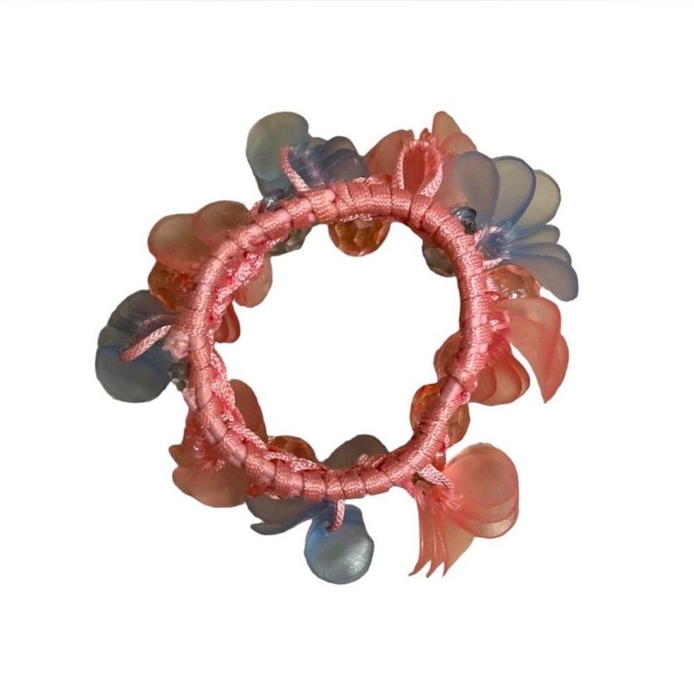 Pink and Blue Floral Hair Accessory